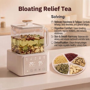 A bowl of job's tears, red beans, and lotus leaf herbs